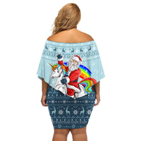 Unicorn - Make Christmas Magical Again Family Matching Off Shoulder Short Dress and Hawaiian Shirt LT7 - Wonder Print Shop