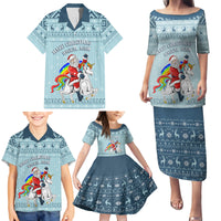Unicorn - Make Christmas Magical Again Family Matching Puletasi Dress and Hawaiian Shirt - Wonder Print Shop