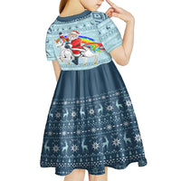 Unicorn - Make Christmas Magical Again Kid Short Sleeve Dress - Wonder Print Shop
