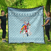 Unicorn - Make Christmas Magical Again Quilt - Wonder Print Shop