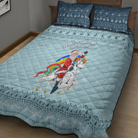Unicorn - Make Christmas Magical Again Quilt Bed Set - Wonder Print Shop