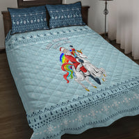 Unicorn - Make Christmas Magical Again Quilt Bed Set - Wonder Print Shop