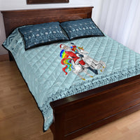 Unicorn - Make Christmas Magical Again Quilt Bed Set - Wonder Print Shop