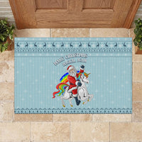 Unicorn - Make Christmas Magical Again Rubber Doormat - Wonder Print Shop