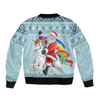 Unicorn - Make Christmas Magical Again Sleeve Zip Bomber Jacket - Wonder Print Shop