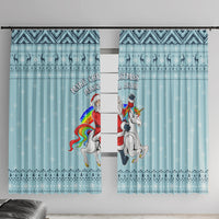 Unicorn - Make Christmas Magical Again Window Curtain - Wonder Print Shop