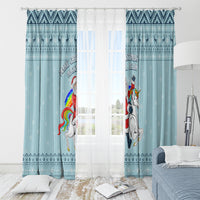 Unicorn - Make Christmas Magical Again Window Curtain - Wonder Print Shop
