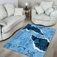 Bula Fiji Tapa Mix Christmas Area Rug Vintage Style LT7 - Wonder Print Shop