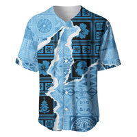 Bula Fiji Tapa Mix Christmas Baseball Jersey Vintage Style LT7 - Wonder Print Shop