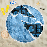 Bula Fiji Tapa Mix Christmas Beach Blanket Vintage Style LT7 - Wonder Print Shop