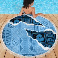 Bula Fiji Tapa Mix Christmas Beach Blanket Vintage Style LT7 - Wonder Print Shop