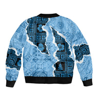 Bula Fiji Tapa Mix Christmas Bomber Jacket Vintage Style LT7 - Wonder Print Shop