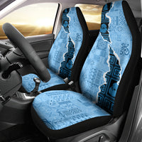 Bula Fiji Tapa Mix Christmas Car Seat Cover Vintage Style LT7 - Wonder Print Shop