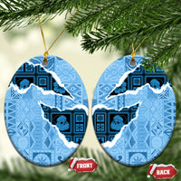 Bula Fiji Tapa Mix Christmas Ceramic Ornament Vintage Style LT7 - Wonder Print Shop