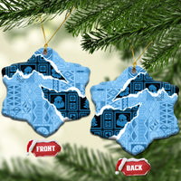 Bula Fiji Tapa Mix Christmas Ceramic Ornament Vintage Style LT7 - Wonder Print Shop