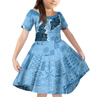 Bula Fiji Tapa Mix Christmas Family Matching Mermaid Dress and Hawaiian Shirt Vintage Style LT7 - Wonder Print Shop