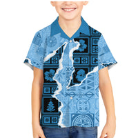 Bula Fiji Tapa Mix Christmas Family Matching Mermaid Dress and Hawaiian Shirt Vintage Style LT7 - Wonder Print Shop