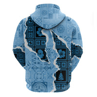 Bula Fiji Tapa Mix Christmas Hoodie Vintage Style - Wonder Print Shop