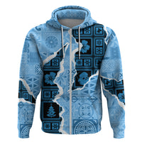 Bula Fiji Tapa Mix Christmas Hoodie Vintage Style - Wonder Print Shop
