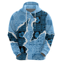 Bula Fiji Tapa Mix Christmas Hoodie Vintage Style - Wonder Print Shop