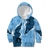 Bula Fiji Tapa Mix Christmas Kid Hoodie Vintage Style - Wonder Print Shop