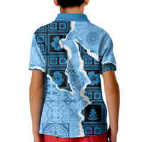 Bula Fiji Tapa Mix Christmas Kid Polo Shirt Vintage Style - Wonder Print Shop