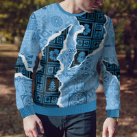 Bula Fiji Tapa Mix Christmas Ugly Christmas Sweater Vintage Style - Wonder Print Shop