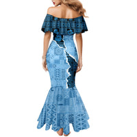 Bula Fiji Tapa Mix Christmas Mermaid Dress Vintage Style - Wonder Print Shop