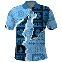 Bula Fiji Tapa Mix Christmas Polo Shirt Vintage Style - Wonder Print Shop