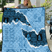 Bula Fiji Tapa Mix Christmas Quilt Vintage Style - Wonder Print Shop