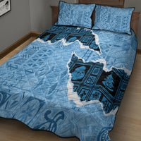 Bula Fiji Tapa Mix Christmas Quilt Bed Set Vintage Style - Wonder Print Shop