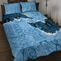 Bula Fiji Tapa Mix Christmas Quilt Bed Set Vintage Style - Wonder Print Shop