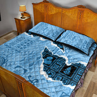 Bula Fiji Tapa Mix Christmas Quilt Bed Set Vintage Style - Wonder Print Shop