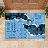 Bula Fiji Tapa Mix Christmas Rubber Doormat Vintage Style - Wonder Print Shop
