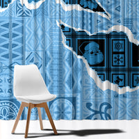 Bula Fiji Tapa Mix Christmas Window Curtain Vintage Style - Wonder Print Shop