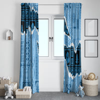 Bula Fiji Tapa Mix Christmas Window Curtain Vintage Style - Wonder Print Shop