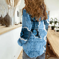 Bula Fiji Tapa Mix Christmas Women Casual Shirt Vintage Style - Wonder Print Shop