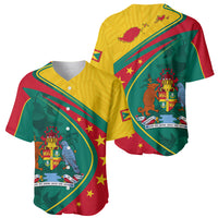 Grenada Baseball Jersey Stars and Bougainvillea LT7 - Wonder Print Shop