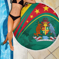 Grenada Beach Blanket Stars and Bougainvillea LT7 - Wonder Print Shop