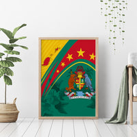 Grenada Canvas Wall Art Stars and Bougainvillea LT7 - Wonder Print Shop