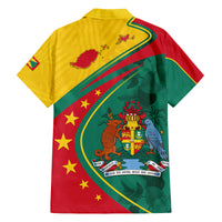 Grenada Family Matching Summer Maxi Dress and Hawaiian Shirt Stars and Bougainvillea - Wonder Print Shop