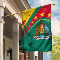 Grenada Garden Flag Stars and Bougainvillea - Wonder Print Shop