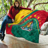Grenada Quilt Stars and Bougainvillea - Wonder Print Shop