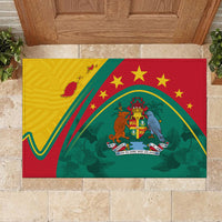 Grenada Rubber Doormat Stars and Bougainvillea - Wonder Print Shop