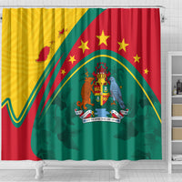 Grenada Shower Curtain Stars and Bougainvillea