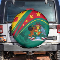 Grenada Spare Tire Cover Stars and Bougainvillea - Wonder Print Shop