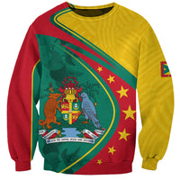 Grenada Sweatshirt Stars and Bougainvillea - Wonder Print Shop