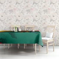 Grenada Tablecloth Stars and Bougainvillea - Wonder Print Shop