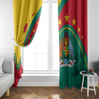 Grenada Window Curtain Stars and Bougainvillea - Wonder Print Shop