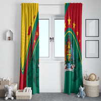 Grenada Window Curtain Stars and Bougainvillea - Wonder Print Shop